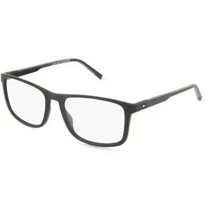 Safilo GmbH Tommy Hilfiger TH2281C Herren-Brille inkl. Gläser Vollrand Eckig Kunststoff-Gestell 55/17/145, Schwarz