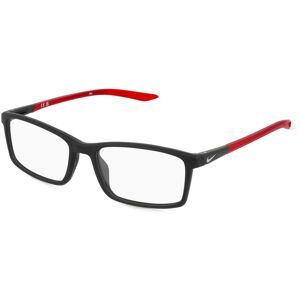 Marchon Germany GmbH Nike 7287 Unisex-Brille inkl. Gläser Vollrand Quadratisch Kunststoff-Gestell 54/17/140, Schwarz