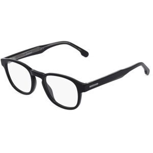 Safilo GmbH Carrera 294 Herren-Brille inkl. Gläser Vollrand Oval Acetat-Gestell 49/21/150, Schwarz