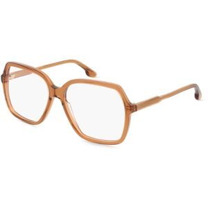 Safilo GmbH Victoria Beckham VB2650 Damen-Brille inkl. Gläser Vollrand Quadratisch Acetat-Gestell 57/15/140, Braun