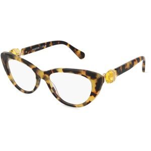 Luxottica Fashion Brillen Vertriebs GmbH Swarovski 0SK2005 Damen-Brille inkl. Gläser Vollrand Cat Eye Acetat-Gestell 53/17/135, Havanna