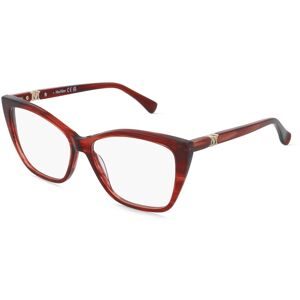 Marcolin Deutschland GmbH Max Mara MM5036 Damen-Brille inkl. Gläser Vollrand Cat Eye Acetat-Gestell 54/14/140, Rot