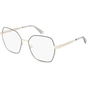 Marchon Germany GmbH Calvin Klein CK24112 Unisex-Brille inkl. Gläser Vollrand Quadratisch Metall-Gestell 55/17/140, Silber