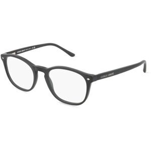 Luxottica Fashion Brillen Vertriebs GmbH Giorgio Armani 0AR7074 Herren-Brille inkl. Gläser Vollrand Panto Acetat-Gestell 50/19/145, Schwarz