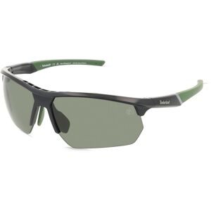 Marcolin Deutschland GmbH Timberland TB00056 Herren-Sonnenbrille Halbrand Eckig Kunststoff-Gestell, Schwarz
