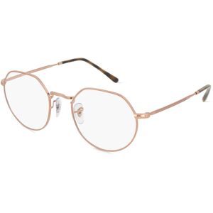 Luxottica Fashion Brillen Vertriebs GmbH Ray-Ban RX6465 Unisex-Brille inkl. Gläser Vollrand Geometrisch Metall-Gestell 51/20/140, Kupfer