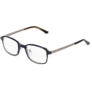 Wenzhou Lanson International Co., Ltd. Fielmann LN 025 CL Herren-Brille inkl. Gläser Vollrand Quadratisch Acetat-Gestell 49/22/145, Blau