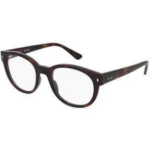 Luxottica Fashion Brillen Vertriebs GmbH Ray-Ban RX7227 Unisex-Brille inkl. Gläser Vollrand Quadratisch Propionat-Gestell 51/21/145, Havanna