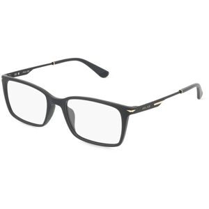 DE RIGO Vision D.A.CH. GmbH Police POIVPLL62 Herren-Brille inkl. Gläser Vollrand Quadratisch Acetat-Gestell 52/18/145, Schwarz