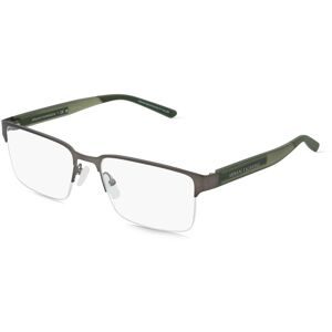 Luxottica Fashion Brillen Vertriebs GmbH Emporio Armani AX1075 Herren-Brille inkl. Gläser Halbrand Eckig Metall-Gestell 55/18/145, Grau