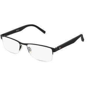 Safilo SpA Tommy Hilfiger Eyewear TH 2047 Herren-Brille inkl. Gläser Halbrand Quadratisch Edelstahl-Gestell 53/18/145, Schwarz