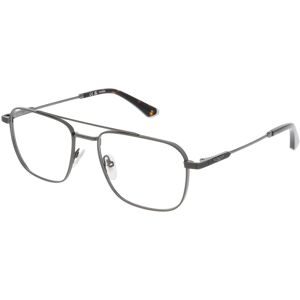 DE RIGO Vision D.A.CH. GmbH Police VPLQ75 Herren-Brille inkl. Gläser Vollrand Pilot Titan-Gestell 54/18/145, Grau