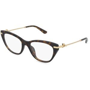 Luxottica Fashion Brillen Vertriebs GmbH Dolce&Gabbana 0DG3428 Damen-Brille inkl. Gläser Vollrand Butterfly Acetat-Gestell 53/19/140, Havanna