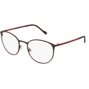 Eschenbach Optik GmbH Titanflex 820936 Herren-Brille inkl. Gläser Vollrand Panto Titan-Gestell 52/20/145, Rot