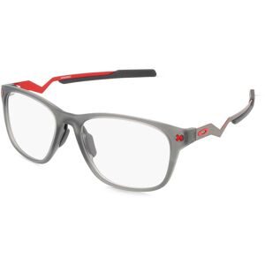Luxottica Fashion Brillen Vertriebs GmbH Oakley OX8187 CEREBRAL Herren-Brille inkl. Gläser Vollrand Quadratisch Kunststoff-Gestell 55/18/130, Grau