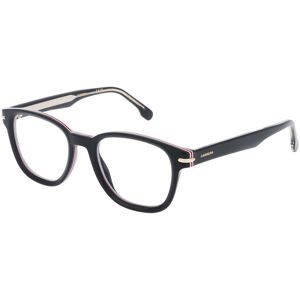 Safilo GmbH Carrera 331 Herren-Brille inkl. Gläser Vollrand Quadratisch Acetat-Gestell 50/20/150, Schwarz