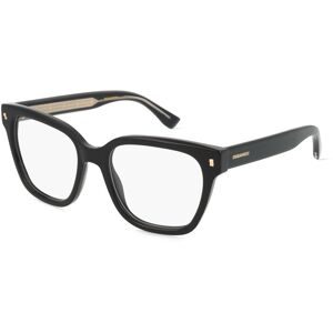Safilo GmbH Dsquared2  D2 0025 Damen-Brille inkl. Gläser Vollrand Cat Eye Acetat-Gestell 51/18/145, Schwarz