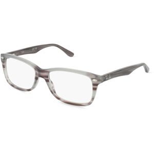 Luxottica Fashion Brillen Vertriebs GmbH Ray-Ban RX5228 Damen-Brille inkl. Gläser Vollrand Quadratisch Acetat-Gestell 50/17/140, Braun