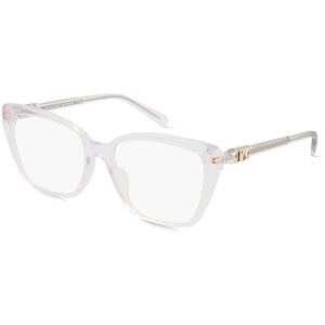 Luxottica Fashion Brillen Vertriebs GmbH Michael Kors MK4110U AVILA Damen-Brille inkl. Gläser Vollrand Quadratisch Acetat-Gestell 55/17/140, Transparent