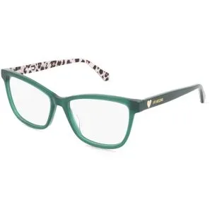 Safilo GmbH Moschino MOL632 Damen-Brille inkl. Gläser Vollrand Eckig Acetat-Gestell 54/16/140, Grün