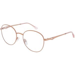 Luxottica Fashion Brillen Vertriebs GmbH Emporio Armani EA1144 Damen-Brille inkl. Gläser Vollrand Quadratisch Metall-Gestell 52/19/140, Gold