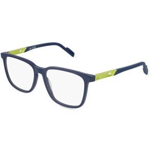 Marcolin Deutschland GmbH Adidas SP5038 Unisex-Brille inkl. Gläser Vollrand Quadratisch Kunststoff-Gestell 53/15/145, Blau