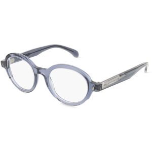Luxottica Fashion Brillen Vertriebs GmbH Moncler ME2005 Unisex-Brille inkl. Gläser Vollrand Rund Acetat-Gestell 49/21/145, Blau