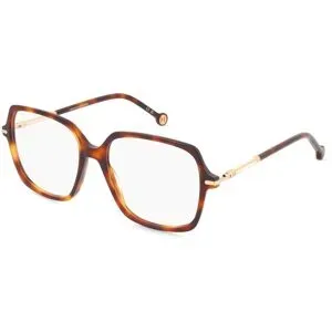 Safilo GmbH Carolina Herrera 233 Damen-Brille inkl. Gläser Vollrand Quadratisch Acetat-Gestell 54/16/140, Braun