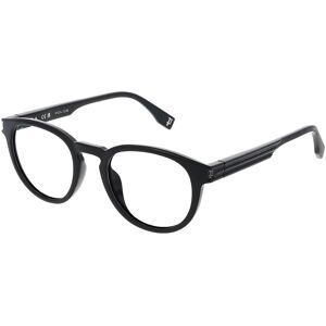 DE RIGO Vision D.A.CH. GmbH Police VPLU54 Herren-Brille inkl. Gläser Vollrand Panto Kunststoff-Gestell 49/21/150, Schwarz