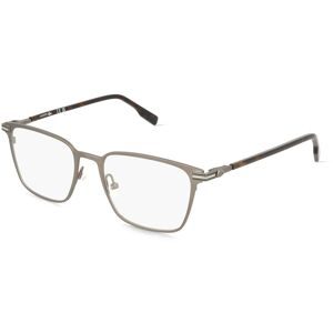 Marchon Germany GmbH Lacoste L2301 Unisex-Brille inkl. Gläser Vollrand Quadratisch Metall-Gestell 53/18/145, Grau