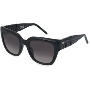 DE RIGO Vision D.A.CH. GmbH Escada SESG36 Damen-Sonnenbrille Vollrand Quadratisch Kunststoff-Gestell, Schwarz