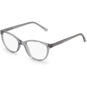 Zhangzhou Agilton Optical Co., Ltd. Fielmann MC 518 CL Damen-Brille inkl. Gläser Vollrand Butterfly Propionat-Gestell 50/18/140, Grau