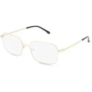 Matt Optical Co., LTD. Fielmann MO 001 CL MATTHIAS Herren-Brille inkl. Gläser Vollrand Quadratisch Edelstahl-Gestell 54/18/145, Gold