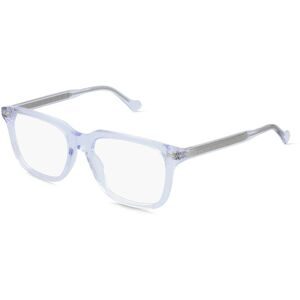 Kering Eyewear Spa Gucci GG0737O Herren-Brille inkl. Gläser Vollrand Eckig Acetat-Gestell 53/18/150, Kristall