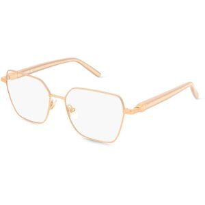 DE RIGO Vision D.A.CH. GmbH Furla VFU997 Damen-Brille inkl. Gläser Vollrand Geometrisch Edelstahl-Gestell 54/16/140, Gold