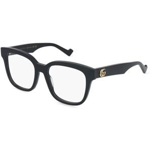 Kering Eyewear Spa Gucci GG0958O Damen-Brille inkl. Gläser Vollrand Eckig Acetat-Gestell 52/18/145, Schwarz