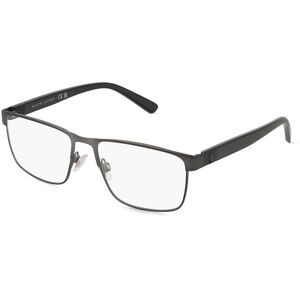 Luxottica Fashion Brillen Vertriebs GmbH Polo Ralph Lauren 0PH1229 Herren-Brille inkl. Gläser Vollrand Quadratisch Metall-Gestell 56/17/145, Grau