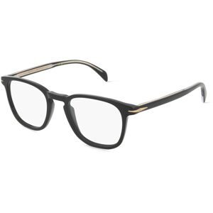 Safilo GmbH David Beckham DB 1050 Herren-Brille inkl. Gläser Vollrand Quadratisch Acetat-Gestell 49/20/150, Schwarz