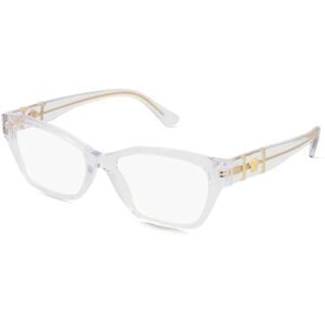 Luxottica Fashion Brillen Vertriebs GmbH Versace VE3344 Damen-Brille inkl. Gläser Vollrand Cat Eye Acetat-Gestell 52/16/140, Transparent