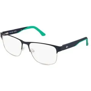 Marchon Germany GmbH Lacoste L2291 Unisex-Brille inkl. Gläser Vollrand Quadratisch Edelstahl-Gestell 56/17/140, Blau