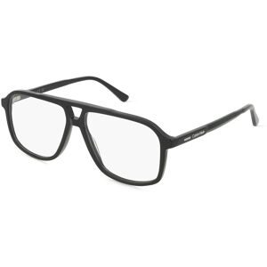 Marchon Germany GmbH Calvin Klein CK24518 Unisex-Brille inkl. Gläser Vollrand Pilot Acetat-Gestell 57/13/145, Schwarz