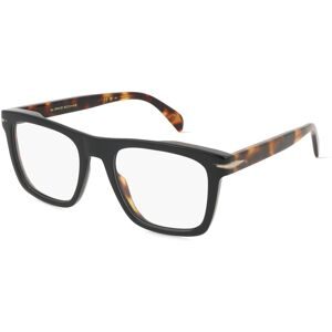 Safilo GmbH David Beckham DB 7020 Herren-Brille inkl. Gläser Vollrand Quadratisch Acetat-Gestell 51/20/145, Schwarz