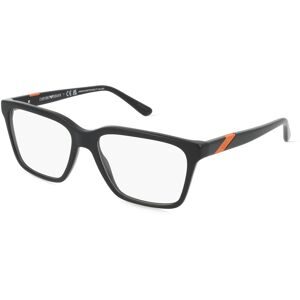 Luxottica Fashion Brillen Vertriebs GmbH Emporio Armani EA3194 Herren-Brille inkl. Gläser Vollrand Quadratisch Acetat-Gestell 54/17/145, Schwarz