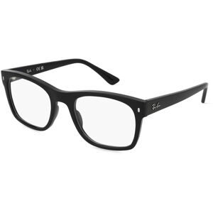 Luxottica Fashion Brillen Vertriebs GmbH Ray-Ban RX7228 Unisex-Brille inkl. Gläser Vollrand Quadratisch Propionat-Gestell 53/21/145, Schwarz