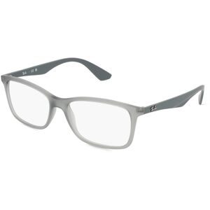 Luxottica Fashion Brillen Vertriebs GmbH Ray-Ban RX7047 Herren-Brille inkl. Gläser Vollrand Quadratisch Kunststoff-Gestell 56/17/145, Grau