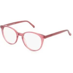 C&S CO. LTD. Fielmann ABC 094 FLEX CL NICOLA Damen-Brille inkl. Gläser Vollrand Panto Acetat-Gestell 49/19/145, Pink