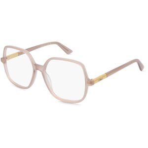 Kering Eyewear Spa Chloé CH0368O Damen-Brille inkl. Gläser Vollrand Geometrisch Acetat-Gestell 54/16/140, Beige