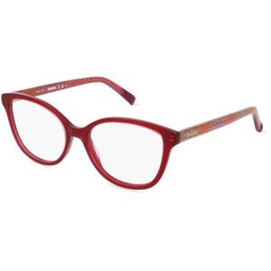 Safilo GmbH MISSONI 0149 Damen-Brille inkl. Gläser Vollrand Panto Acetat-Gestell 53/17/145, Rot