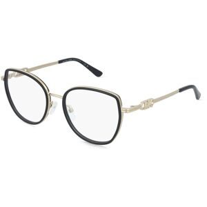 Luxottica Fashion Brillen Vertriebs GmbH Michael Kors MK3101 KIAWAH Damen-Brille inkl. Gläser Vollrand Rund Metall-Gestell 53/18/140, Schwarz