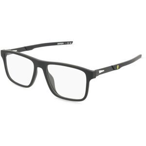 Luxottica Fashion Brillen Vertriebs GmbH Scuderia Ferrari FZ8020U Unisex-Brille inkl. Gläser Vollrand Quadratisch Kunststoff-Gestell 55/17/145, Schwarz